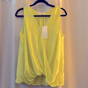 Lush Bubble Hem Neon Tank Top